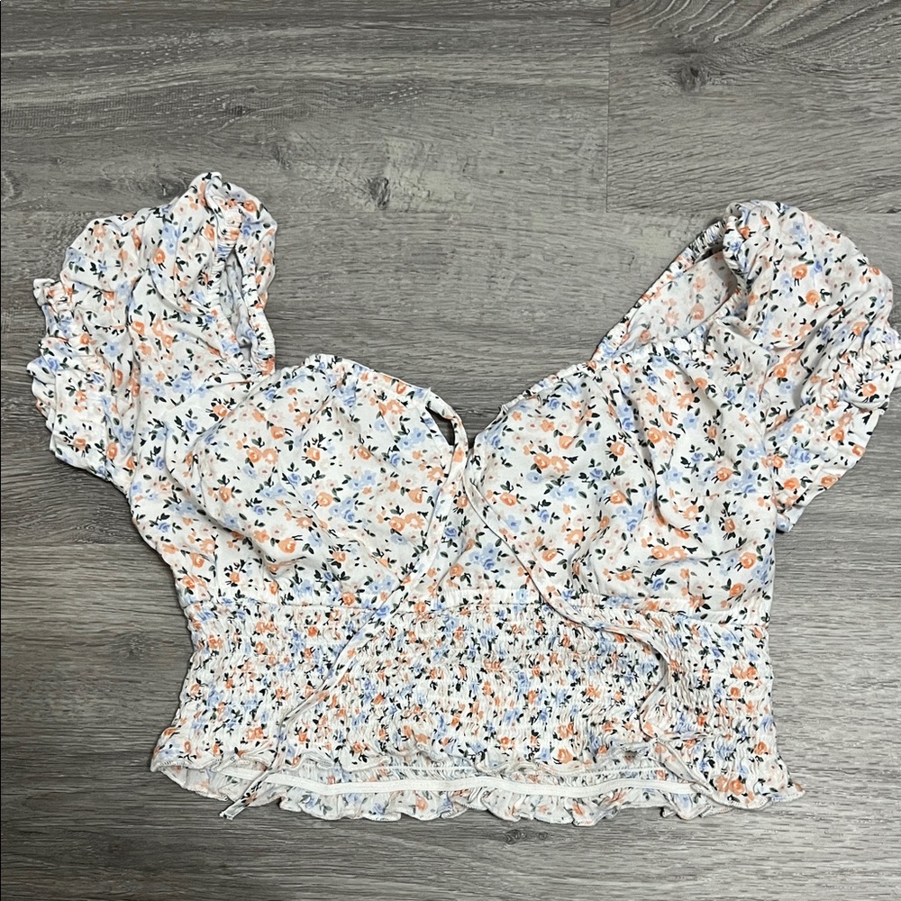 Floral Smocked Women's Top